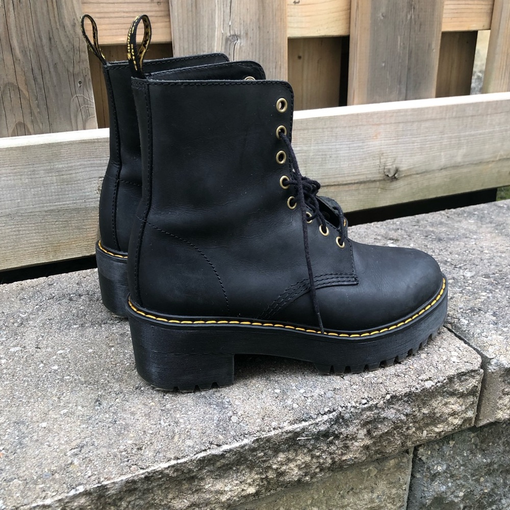 Platform Heel Genuine Leather Doc Martens